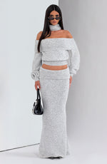 Top Andie - gris claro jaspeado