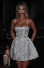 Vestido corto Angelique - marfil