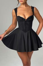 Vestido corto Antonella - negro