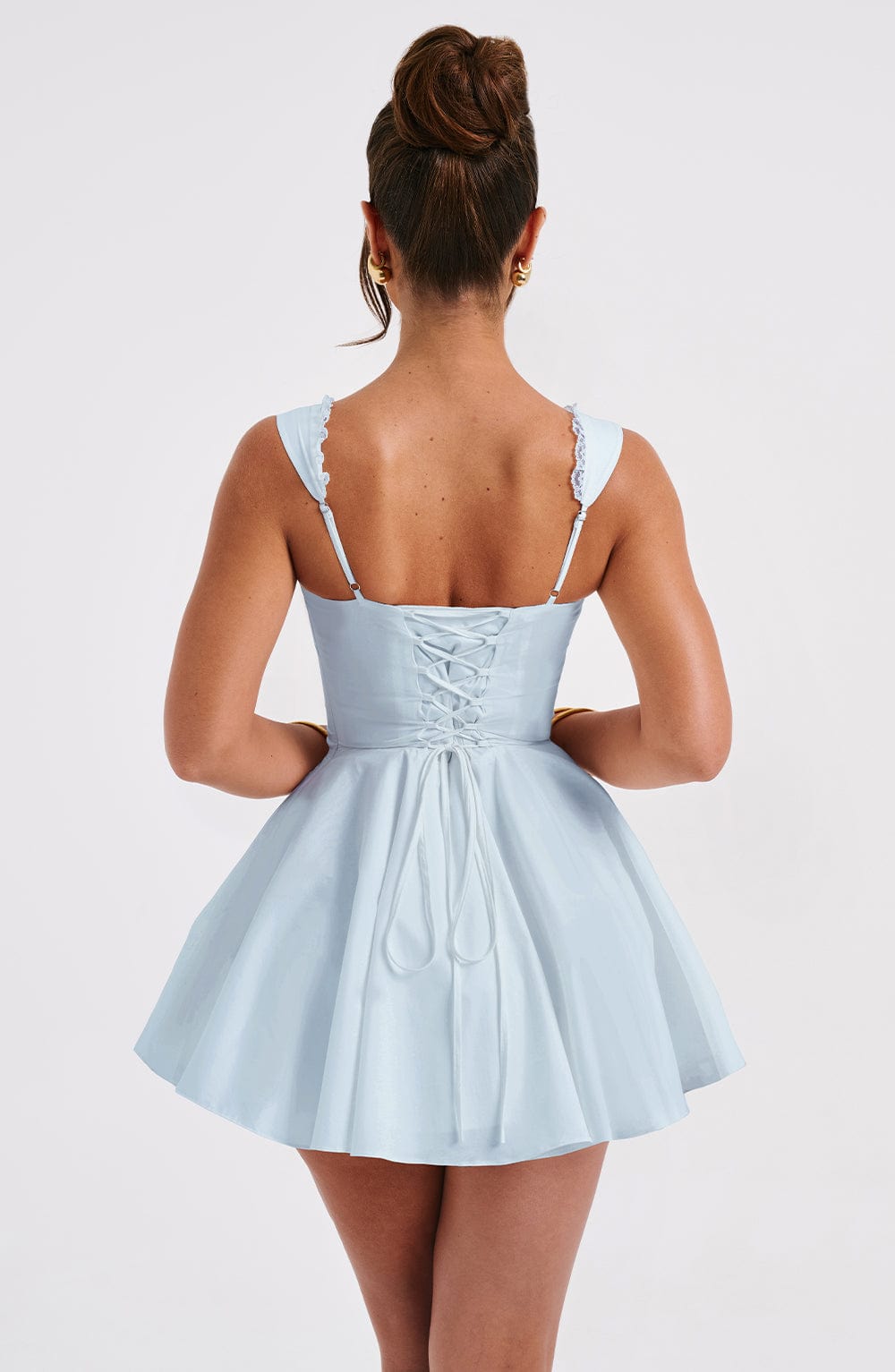 Vestido corto Antonella - azul