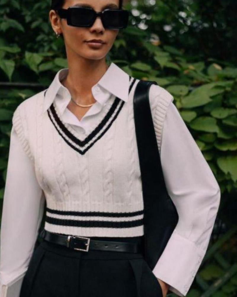 Elegante Chaleco de Punto para Mujer