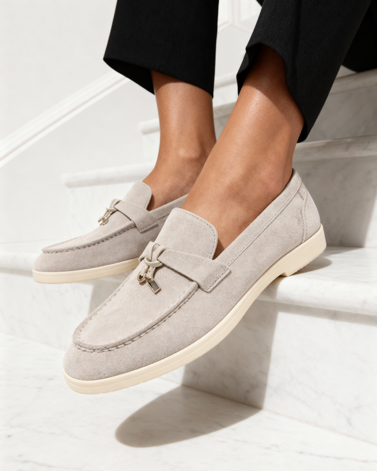 Mocasines de Ante para Mujer Old Money