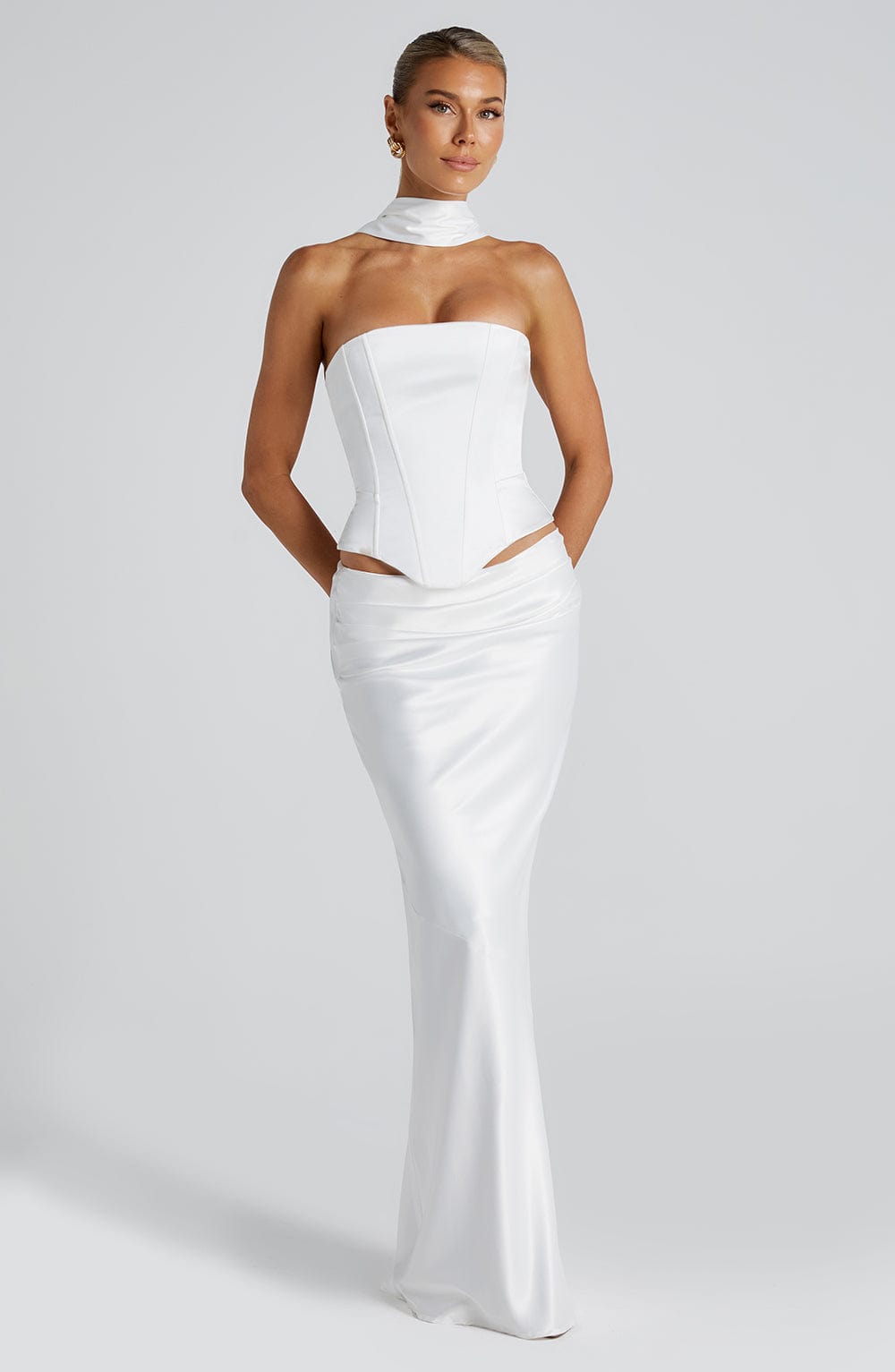 Falda larga Bernadette - marfil