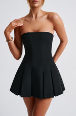 Vestido corto Bryony - negro