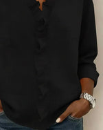 Maria · Blusa con Cuello de Volantes