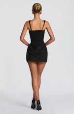 Vestido corto Cornelia - negro
