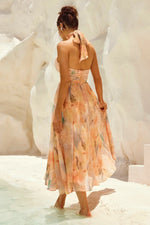 Esther™ | Vestido de Cuello Halter con Estampado en Acuarela