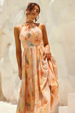 Esther™ | Vestido de Cuello Halter con Estampado en Acuarela