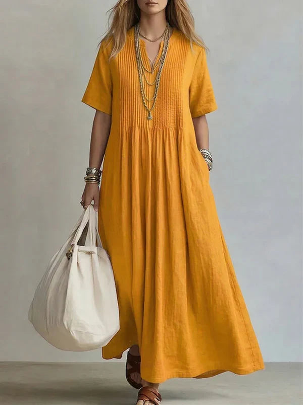Simone™ | Vestido Plisado Elegante