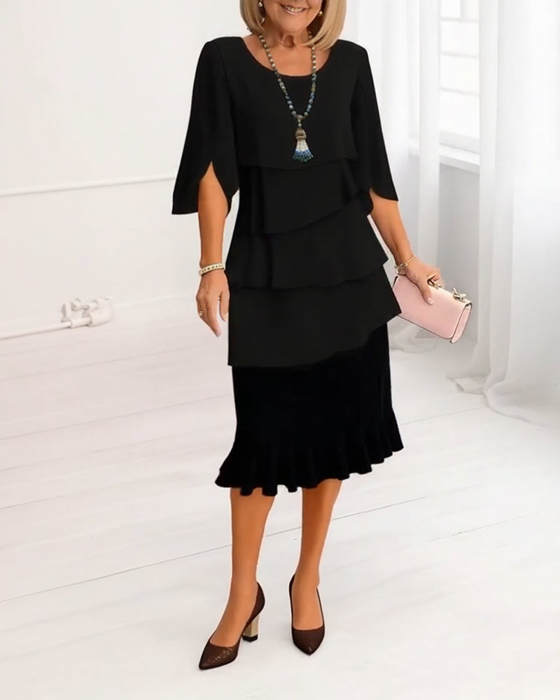 Patricia | Vestido de Volantes Elegante y Cómodo