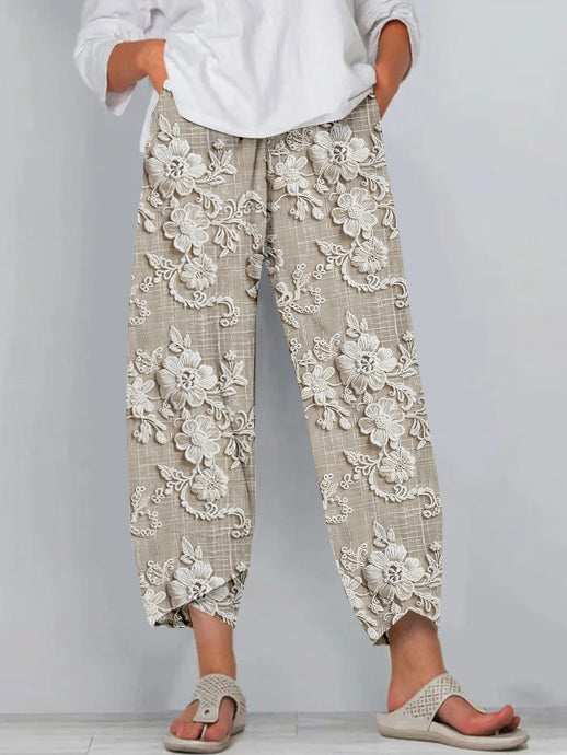 Inés™ Pantalones Estampados Relajados