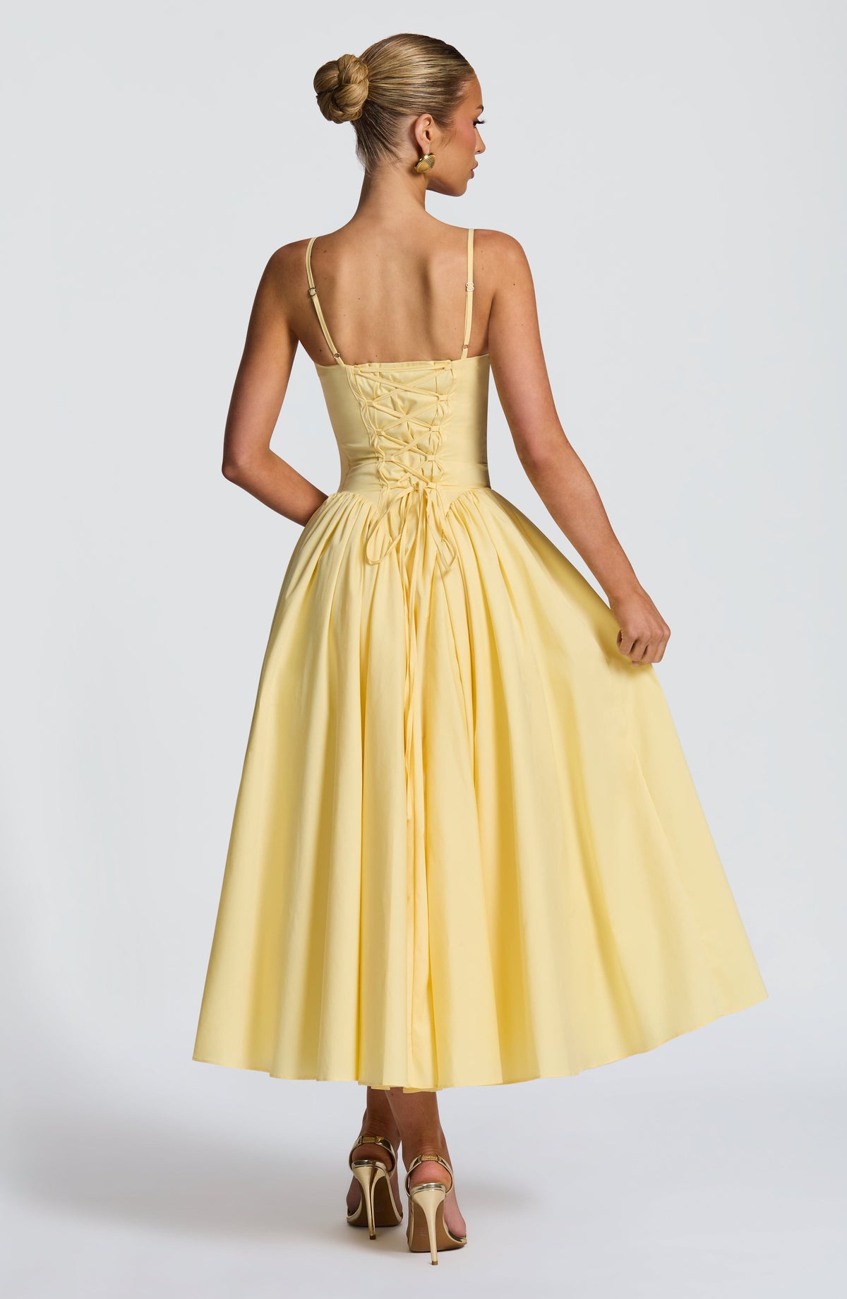 Vestido midi Emerson - amarillo limón