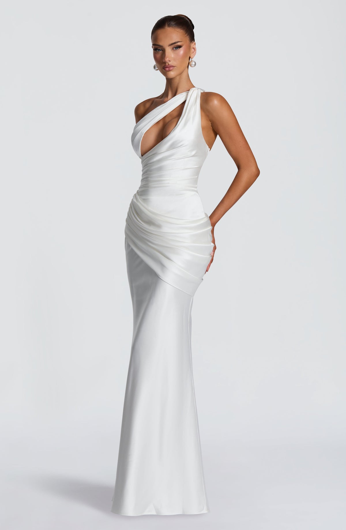 Vestido largo Emina - marfil