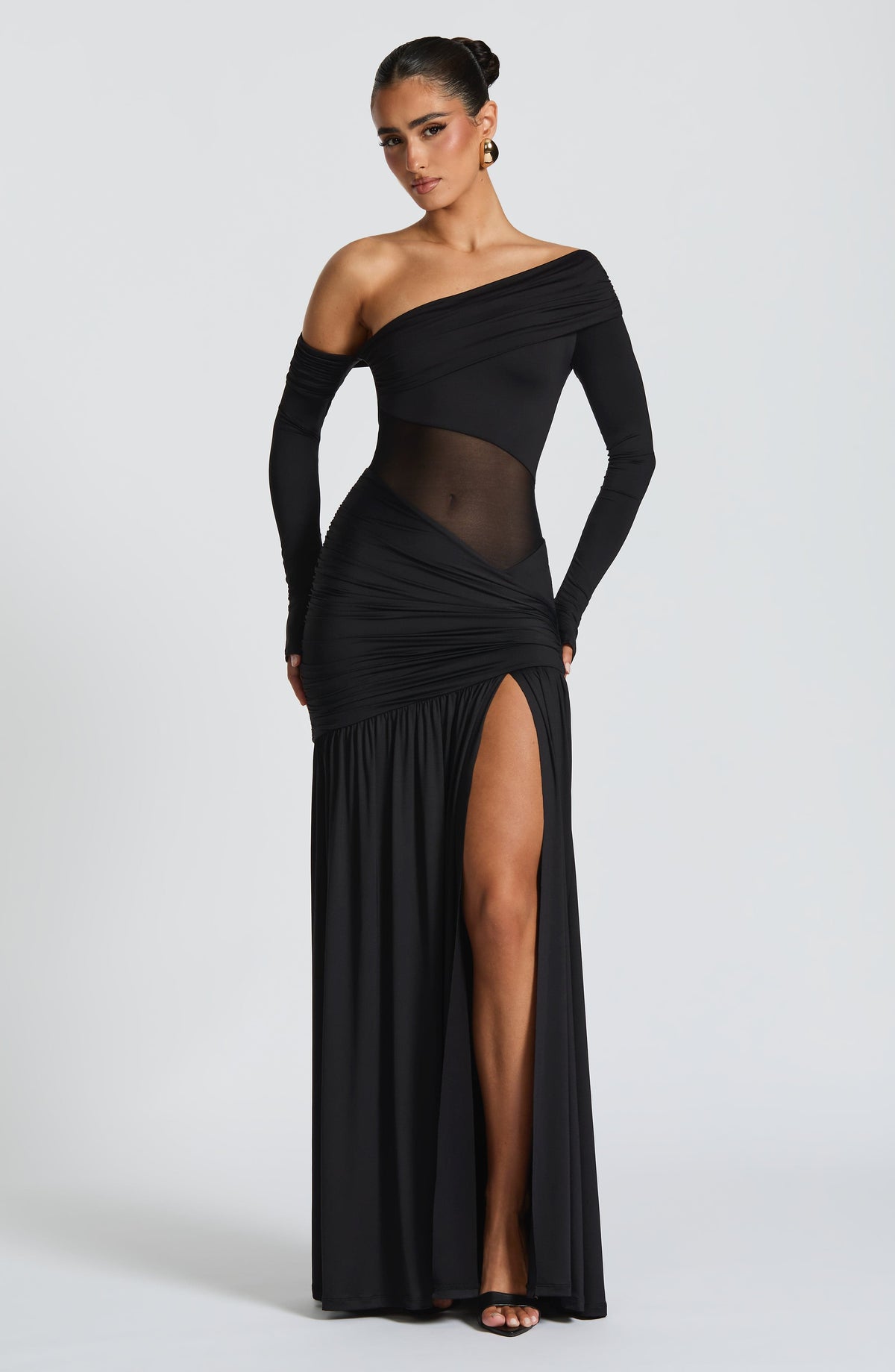 Vestido largo Ettalie - negro