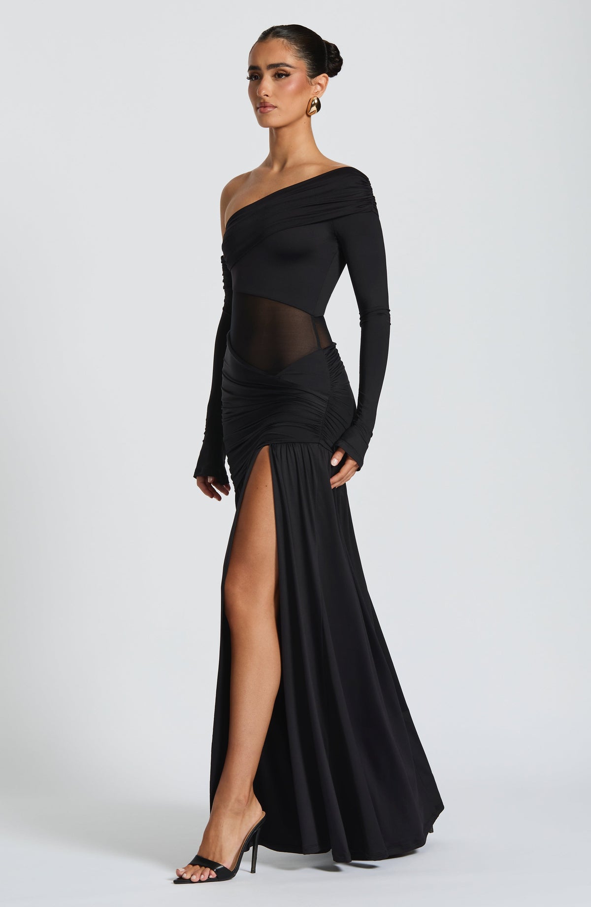 Vestido largo Ettalie - negro