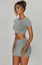Top Eve - gris acero