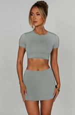Top Eve - gris acero