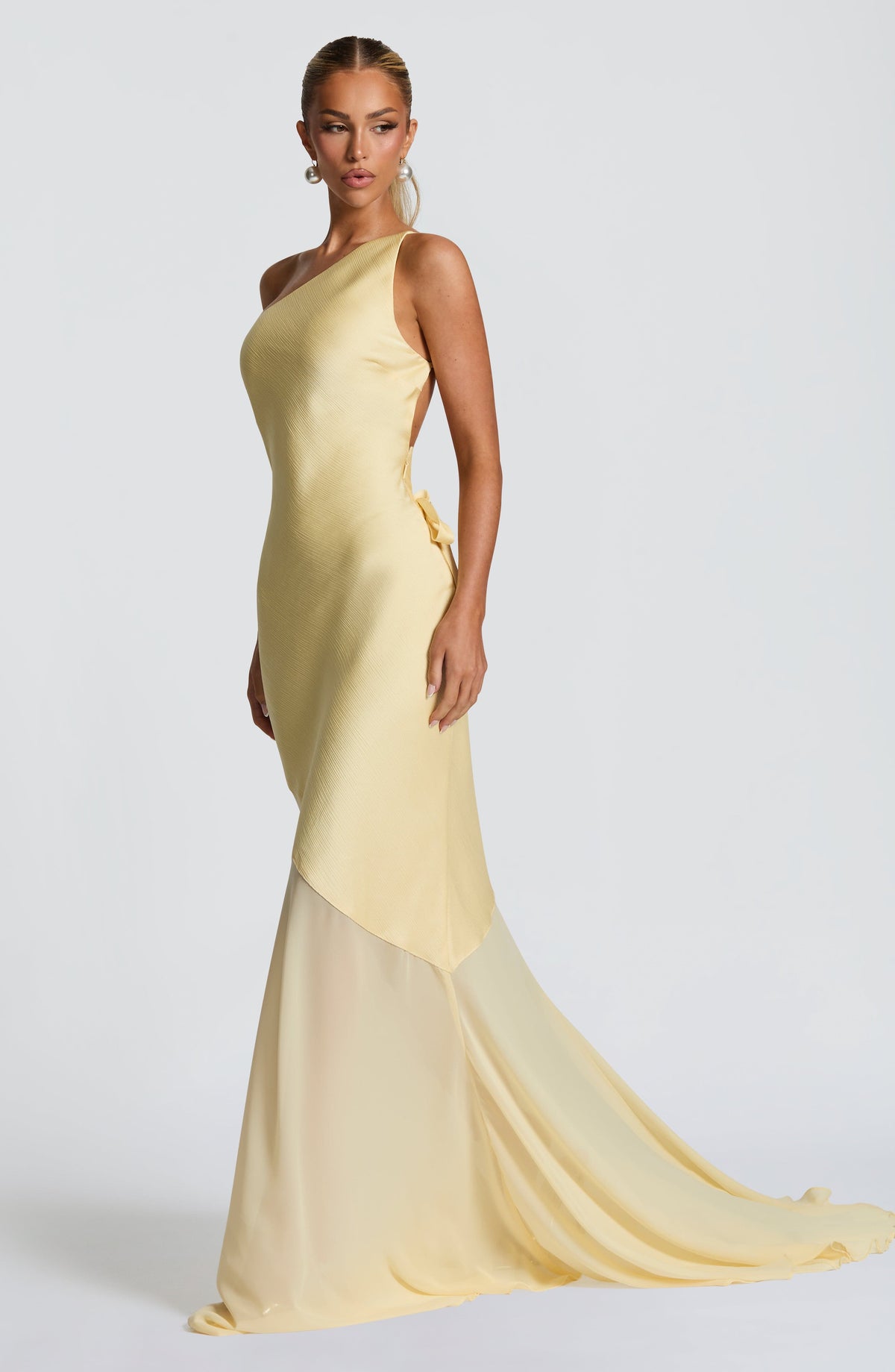 Vestido de gala Fable - amarillo limón