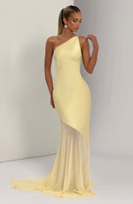 Vestido de gala Fable - amarillo limón