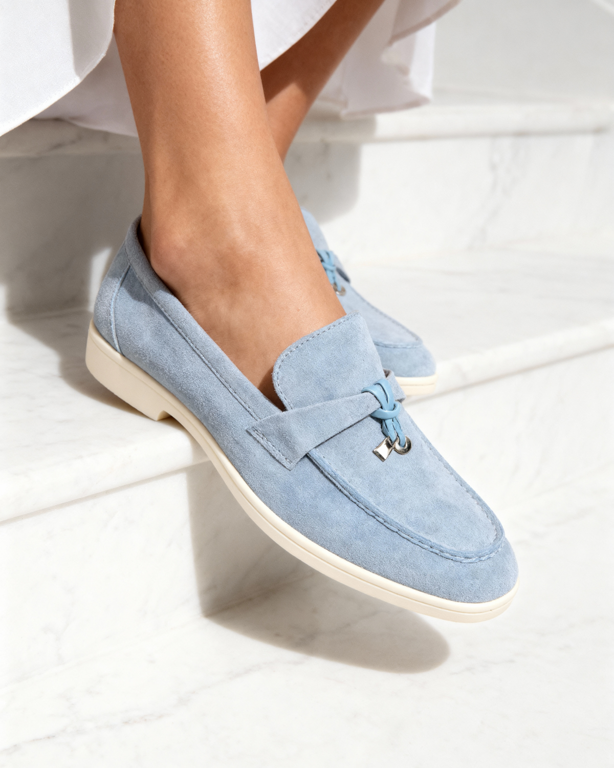 Mocasines de Ante para Mujer Old Money