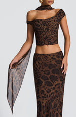 Pañuelo Freda - estampado de leopardo