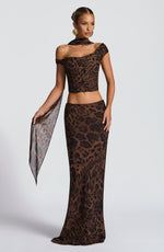 Pañuelo Freda - estampado de leopardo