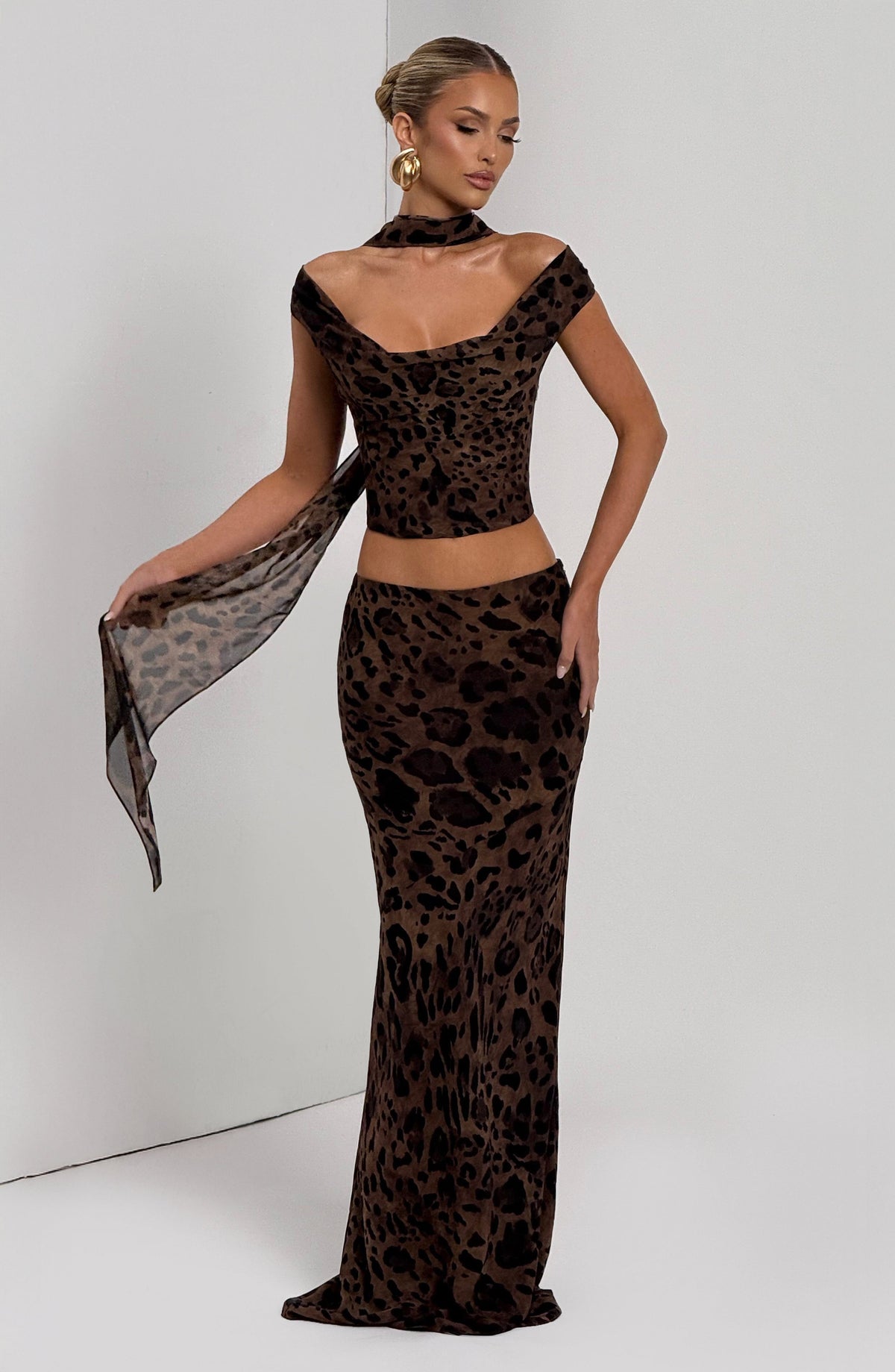 Pañuelo Freda - estampado de leopardo