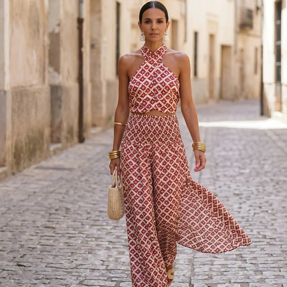 Elsa | Conjunto Elegante con Hombros al Descubierto