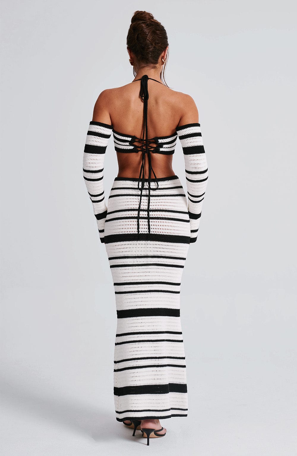 Top Georgia - negro y blanco