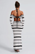 Top Georgia - negro y blanco