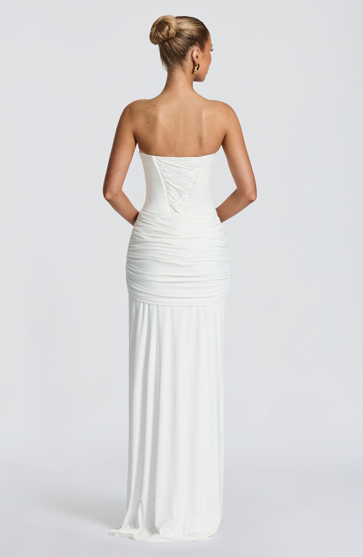 Vestido largo Gia - marfil