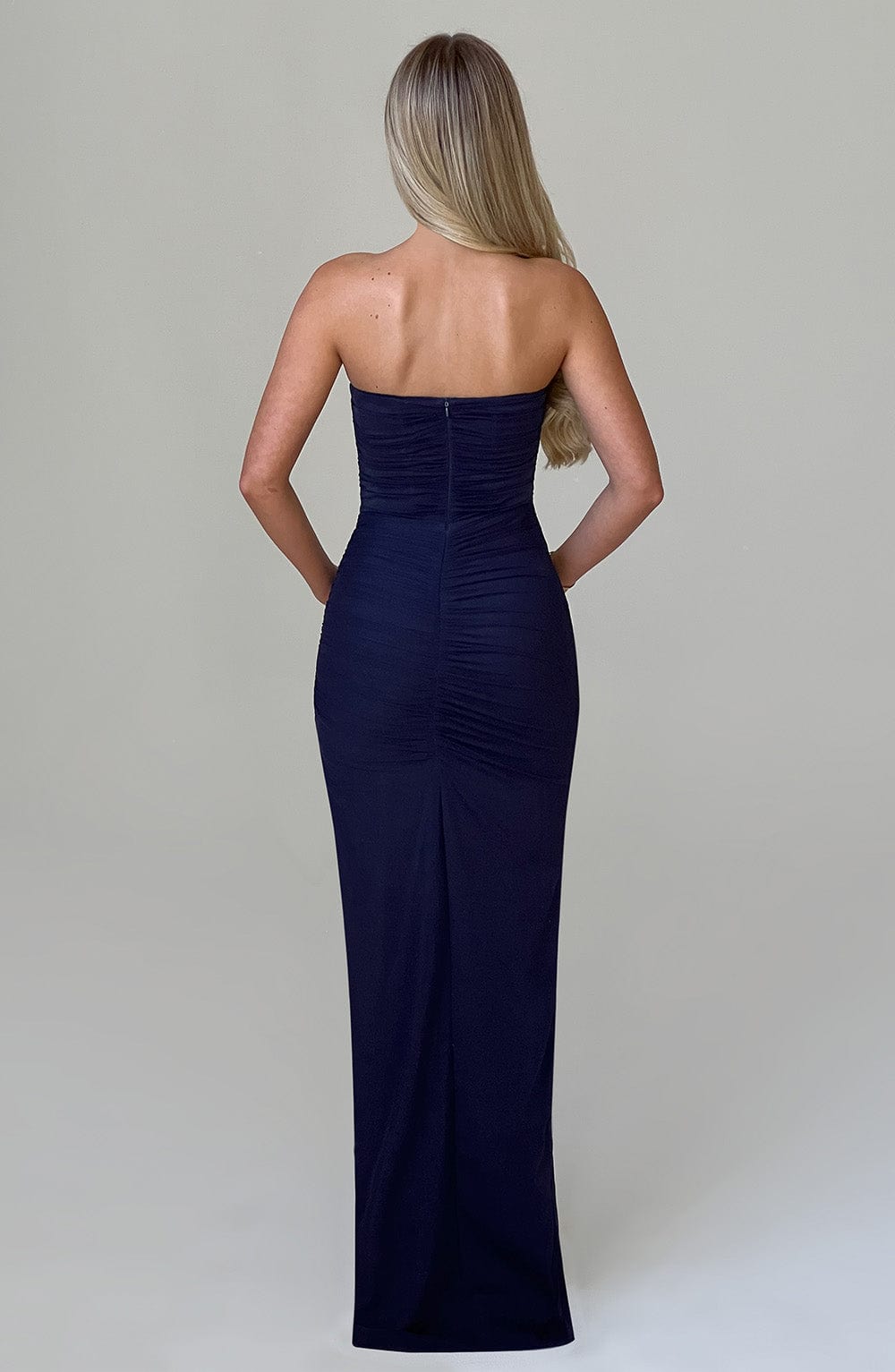 Vestido largo Giovanna - azul marino