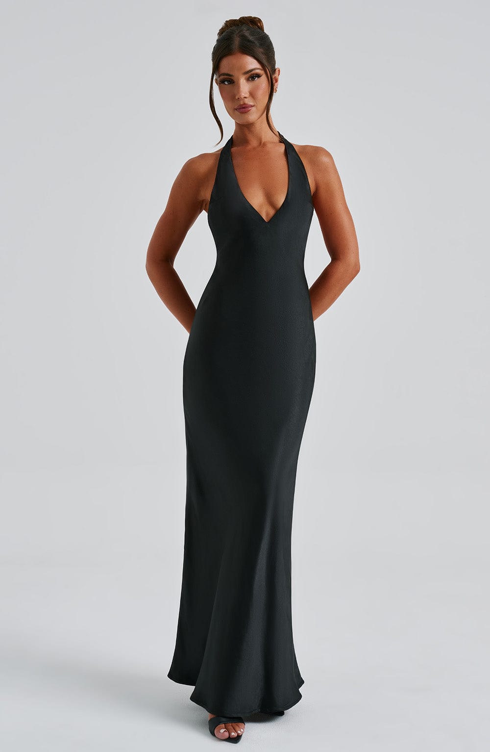 Vestido largo Halo - negro