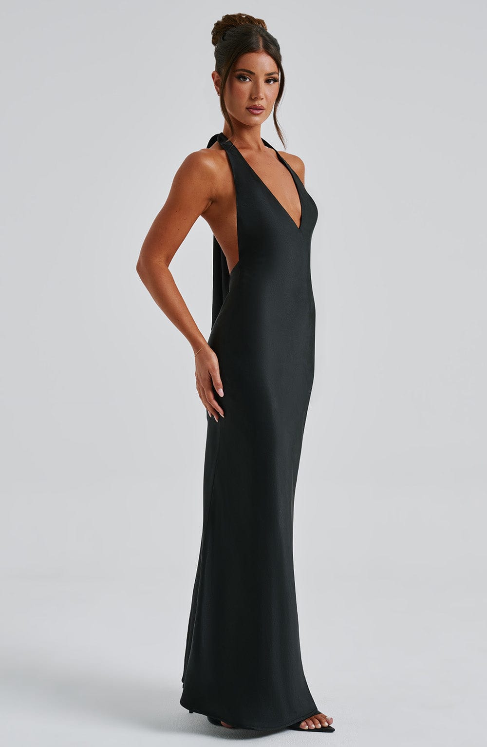 Vestido largo Halo - negro