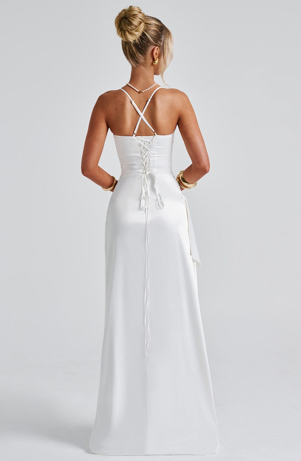 Vestido largo Helen - marfil