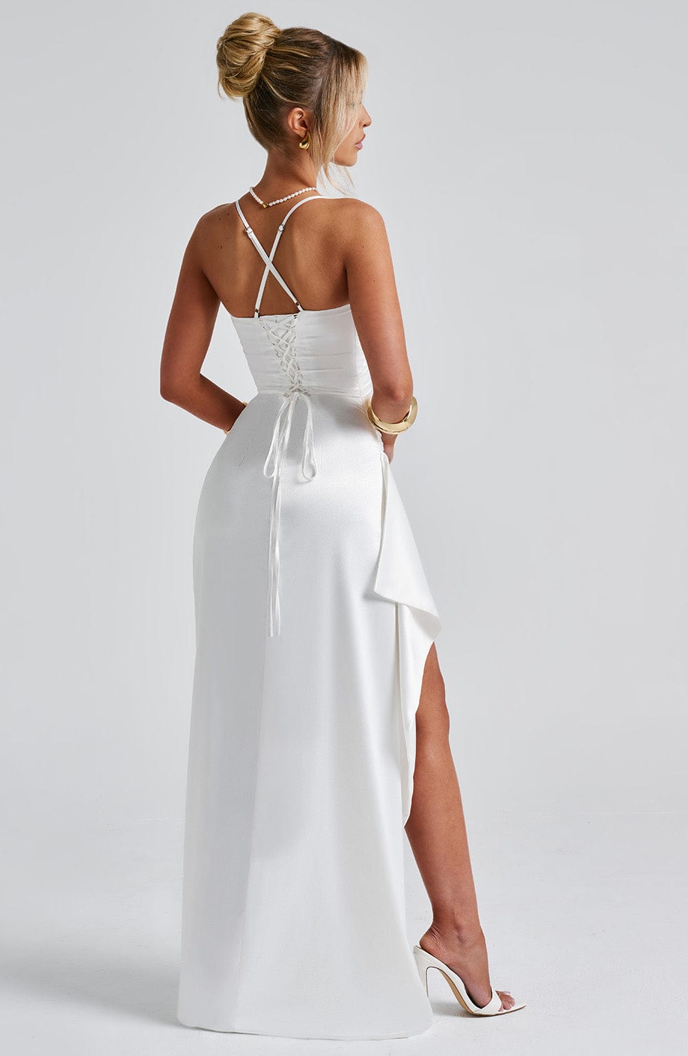 Vestido largo Helen - marfil