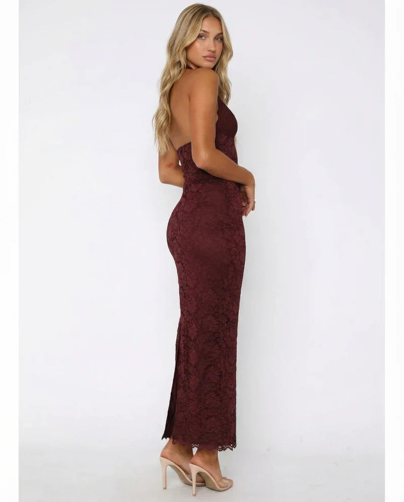NOVELYA | Vestido Largo Lace Me