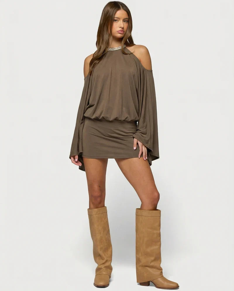 NOVELYA | Vestido Golden Mirage