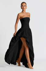 Vestido largo Jillian - negro
