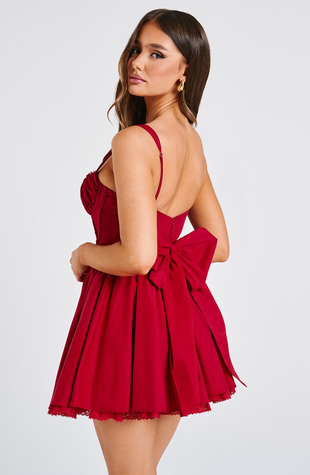 Vestido corto Josie - rojo