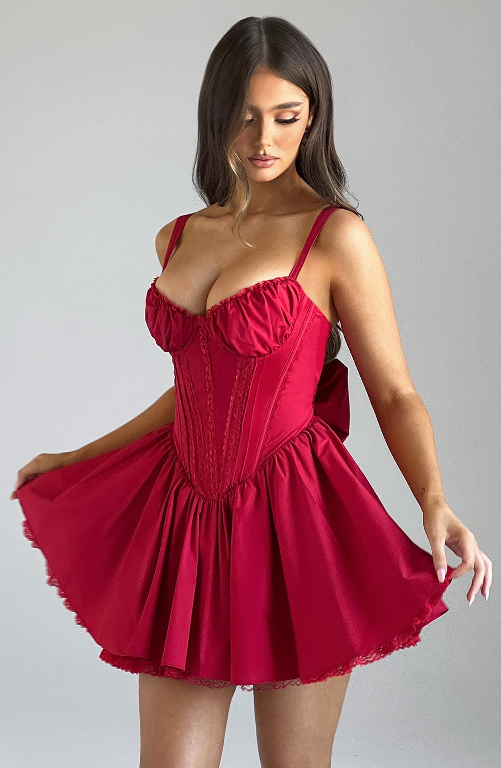 Vestido corto Josie - rojo