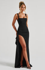 Vestido largo Katana - negro