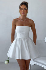 Vestido corto Katrina - marfil