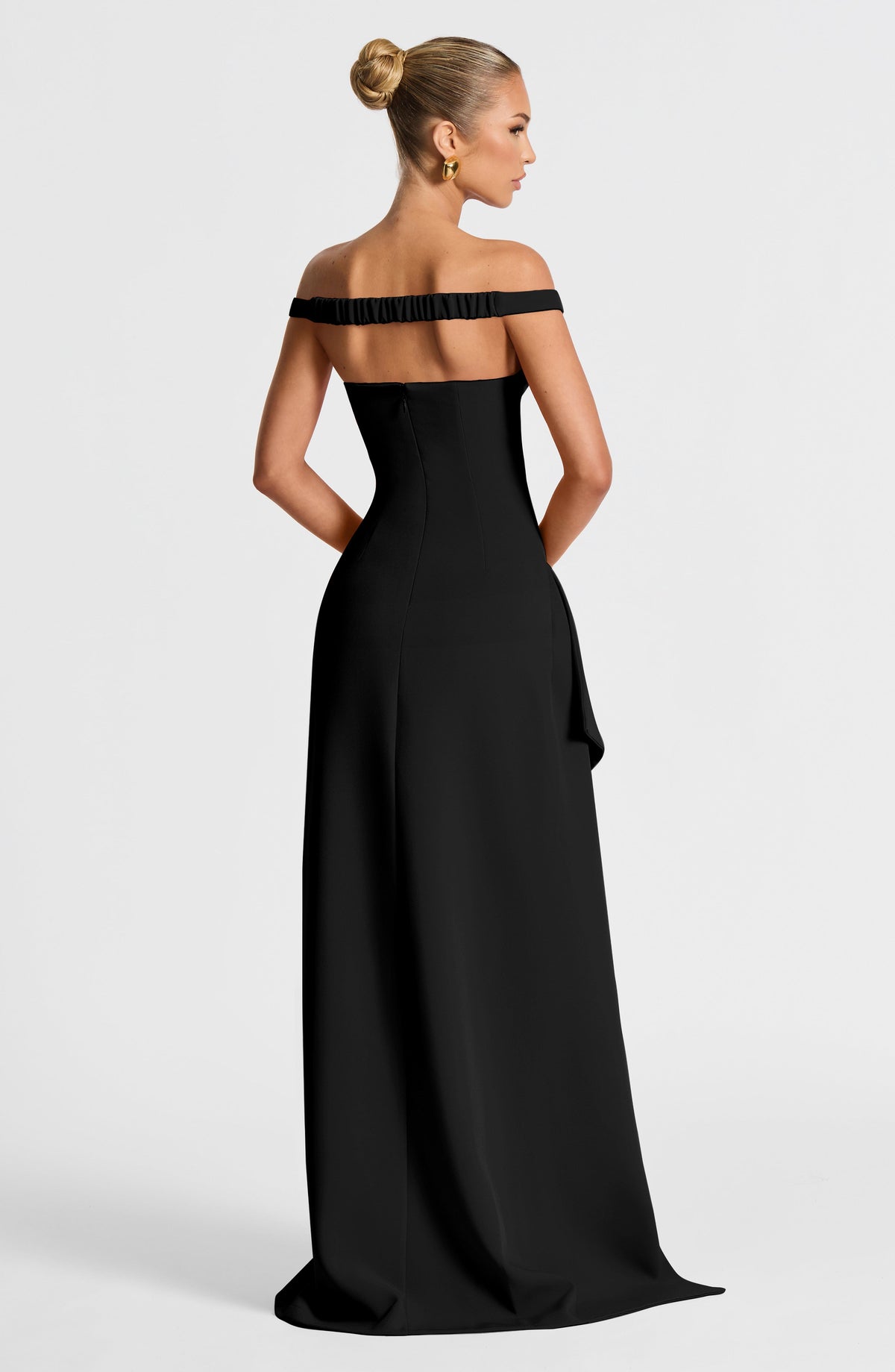 Vestido largo Khalesia - negro