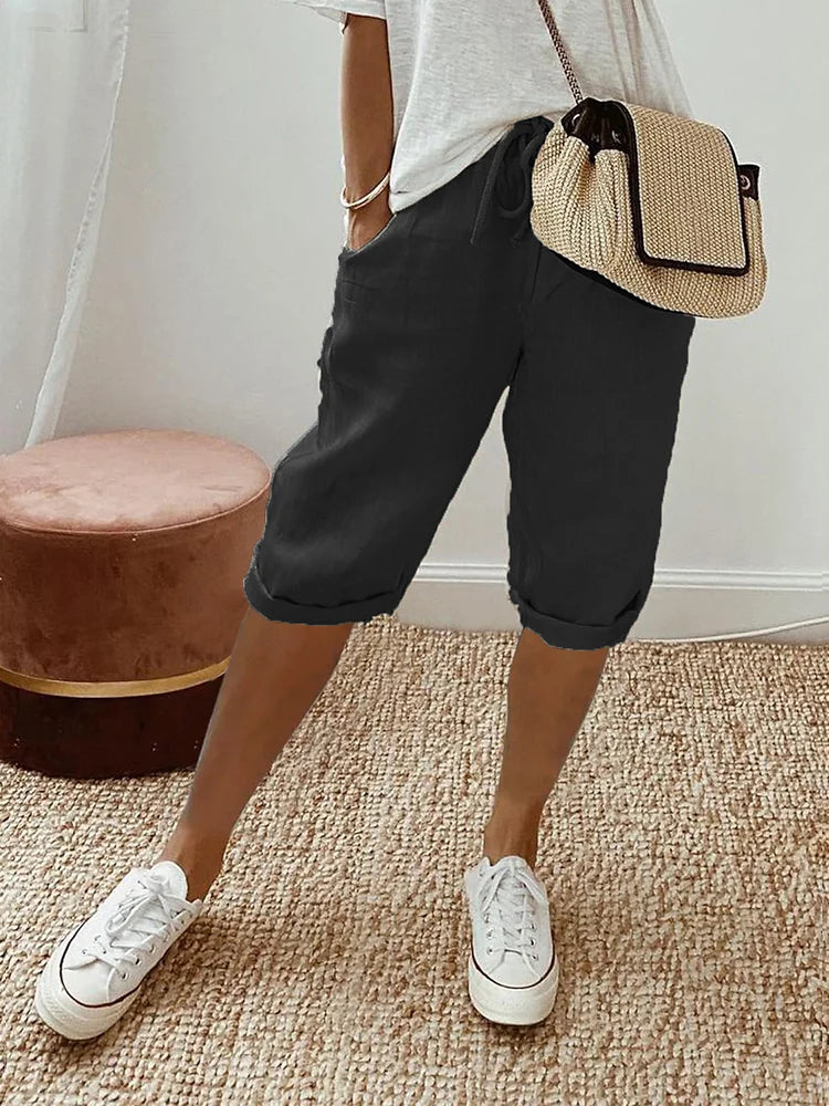 Valeria - Shorts Cómodos de Mujer con Bolsillos