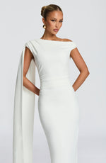 Vestido largo Kylie - marfil