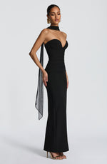 Vestido largo Lindsey - negro