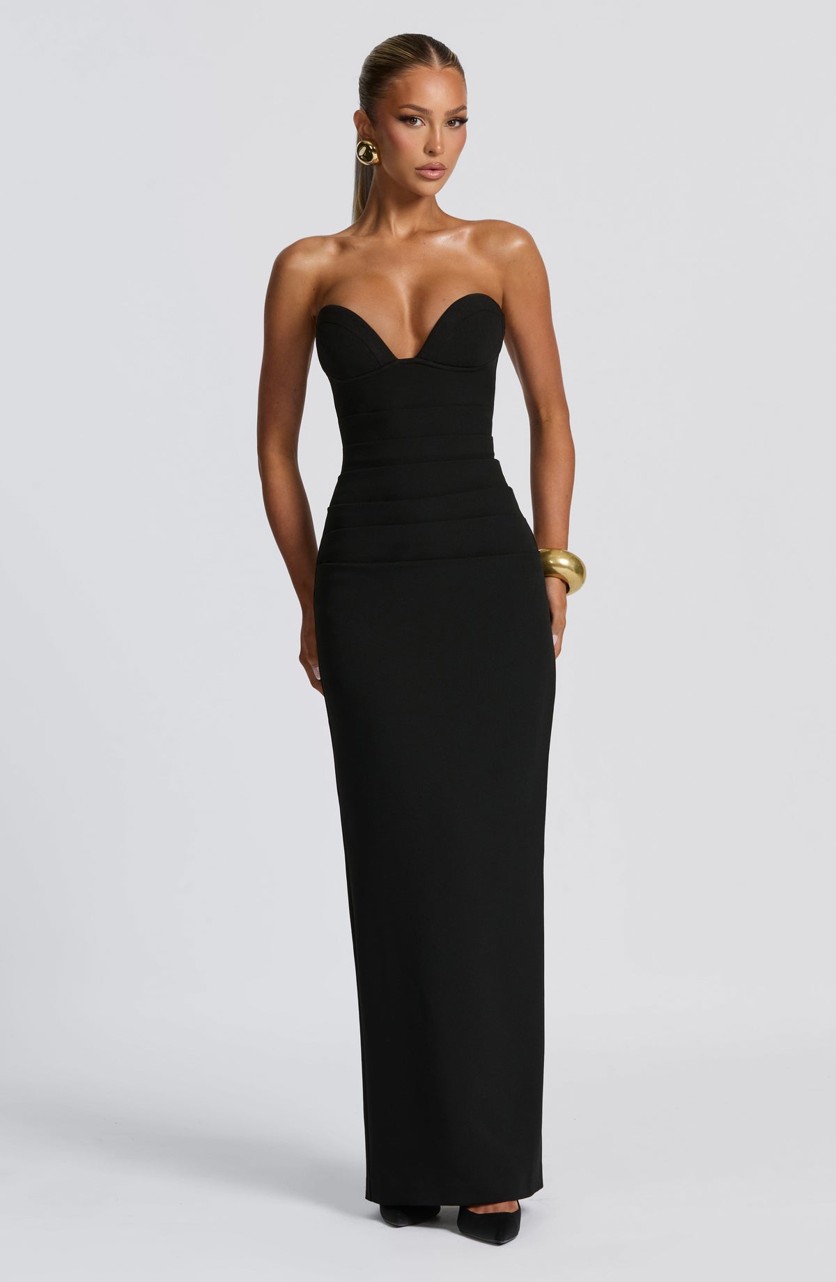 Vestido largo Lindsey - negro