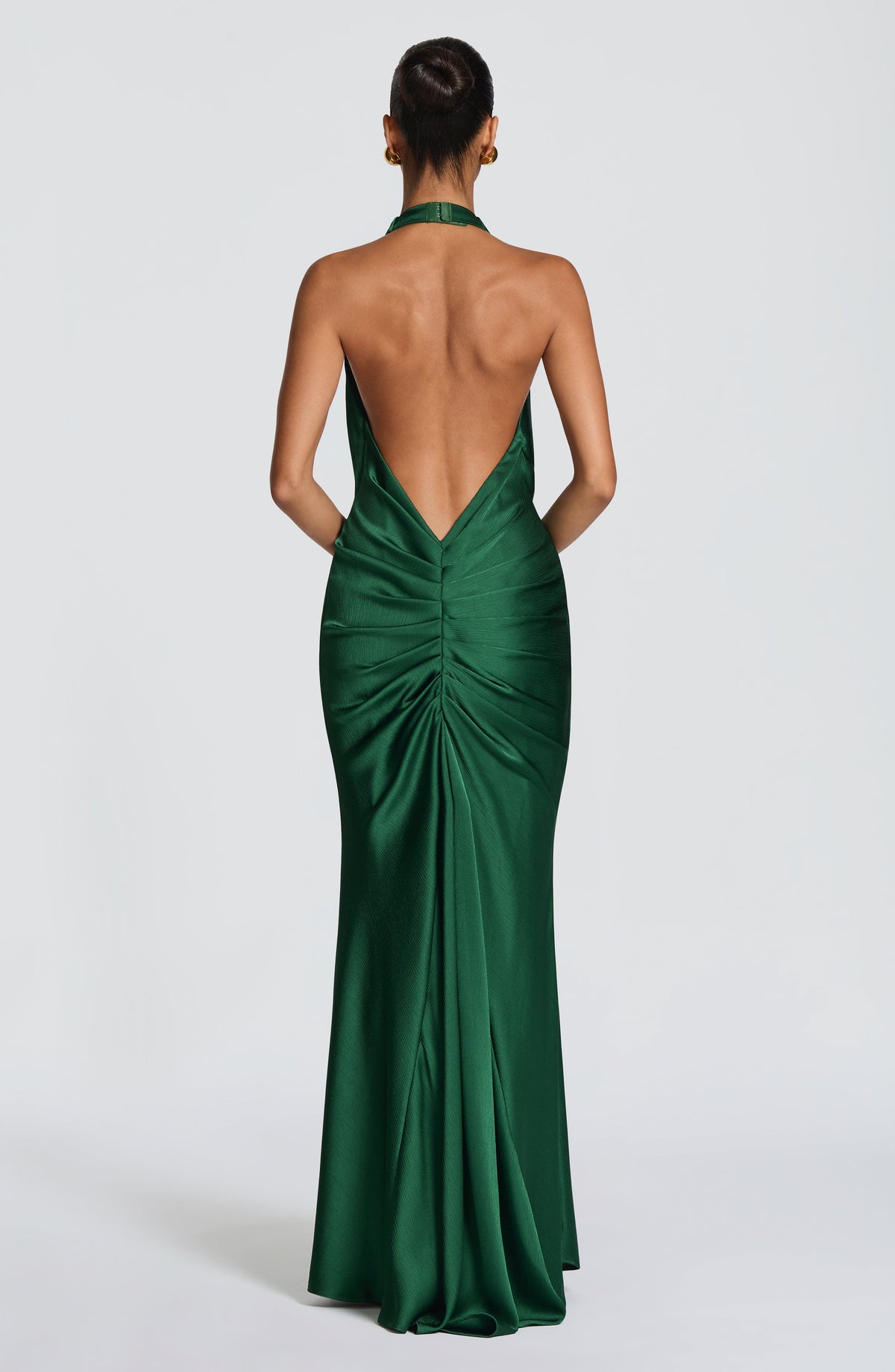Vestido de gala Linette - verde esmeralda