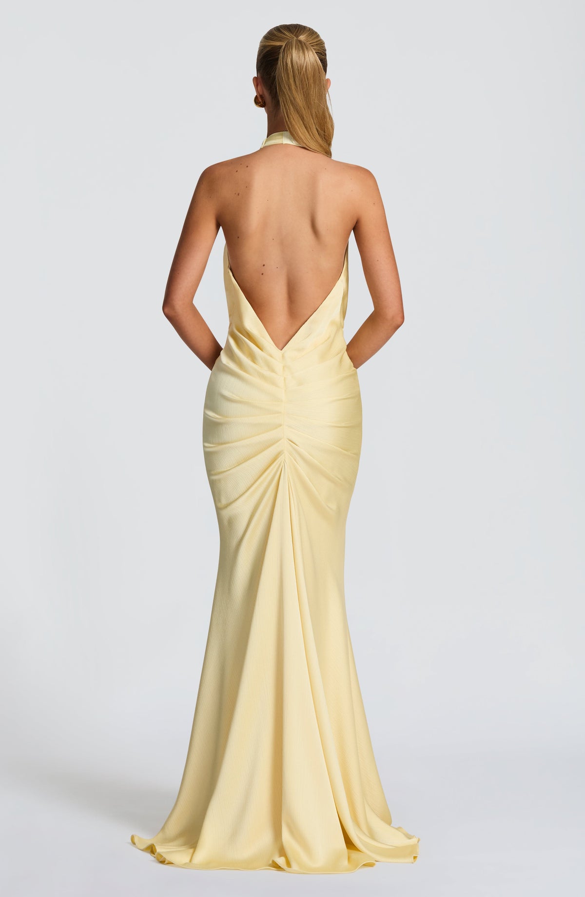 Vestido de gala Linette - amarillo limón